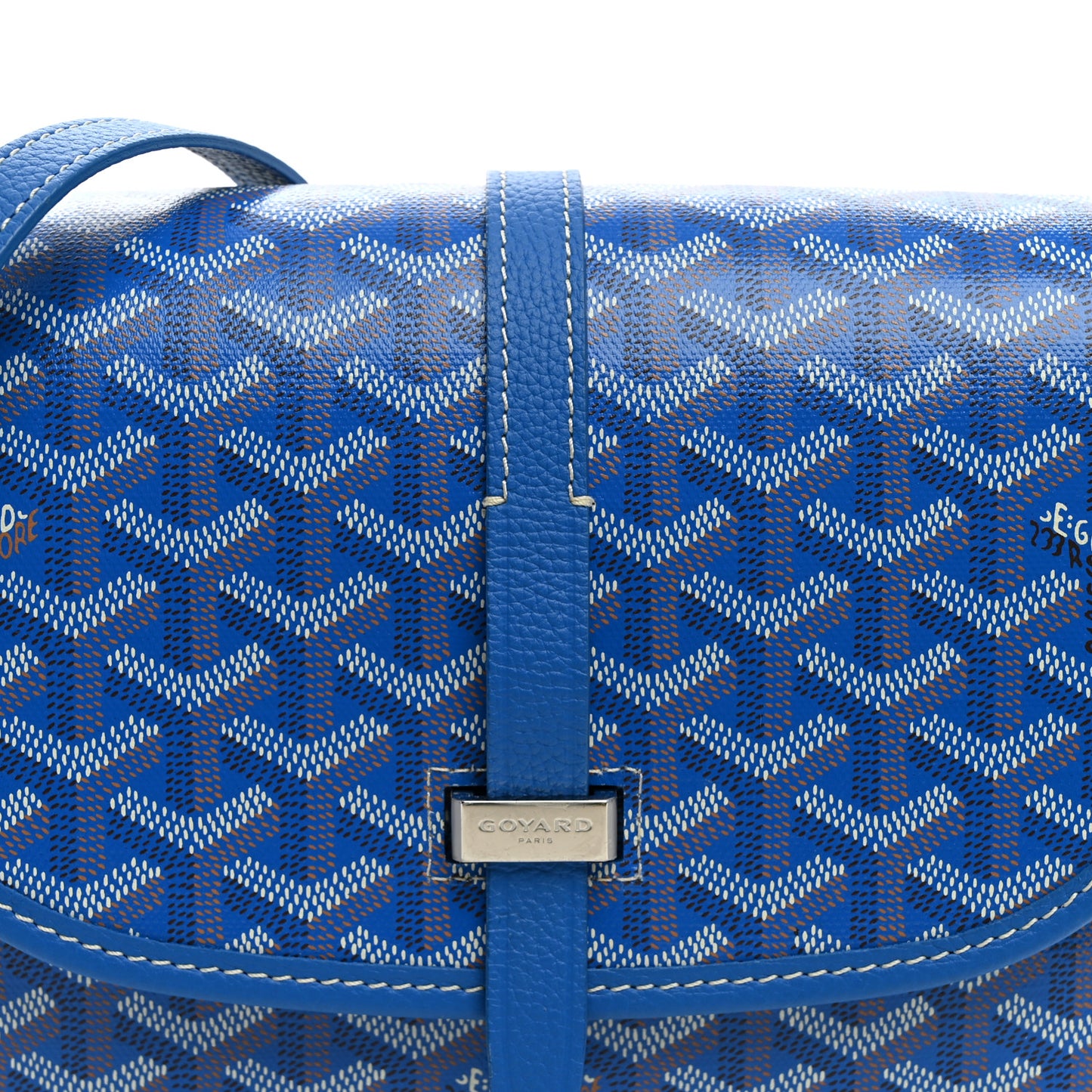 Goyardine Belvedere II PM Messenger Bag Sky Blue