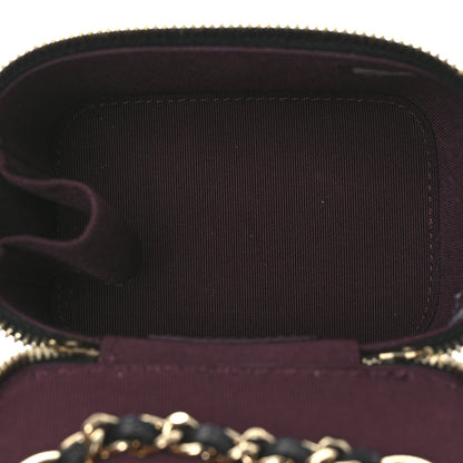 Chanel Caviar Quilted Mini Vanity Case With Chain Black 5 of 13