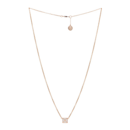 Hermes 18K Rose Gold Diamond Clou d'H Pendant Necklace 3 of 4