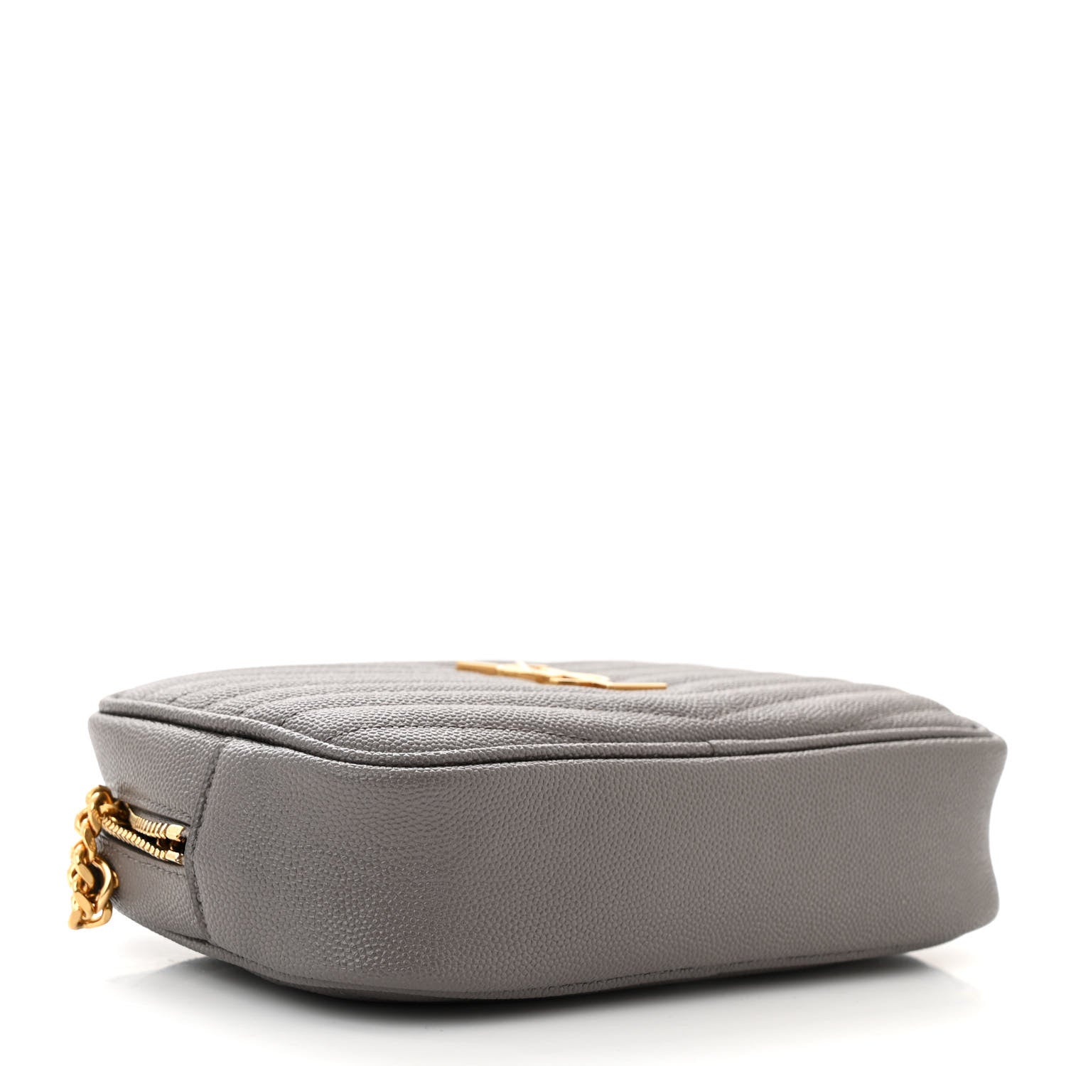 Saint Laurent Grain De Poudre Matelasse Monogram Mini Lou Camera Bag Fog 4 of 10