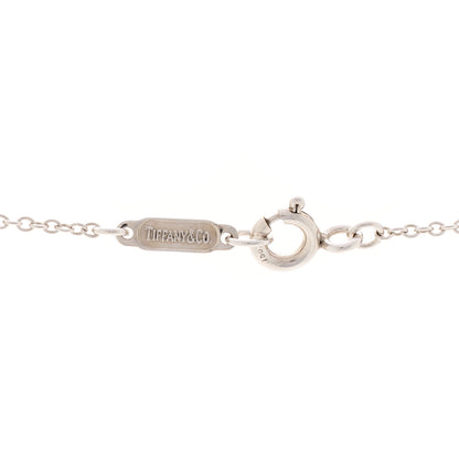 Tiffany 18K White Gold Diamond Signature X Pendant Necklace 4 of 5