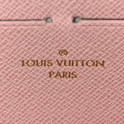 Louis Vuitton Damier Azur Clemence Wallet Rose Ballerine 6 of 7