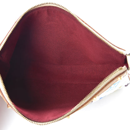 Louis Vuitton Monogram Multicolor Pochette Accessories White 5 of 9