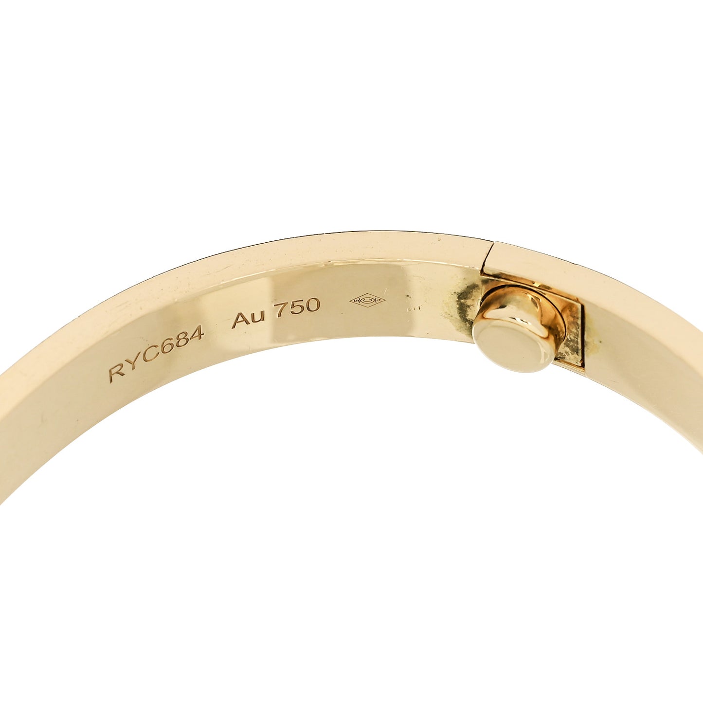 18K Yellow Gold Love Bracelet 16