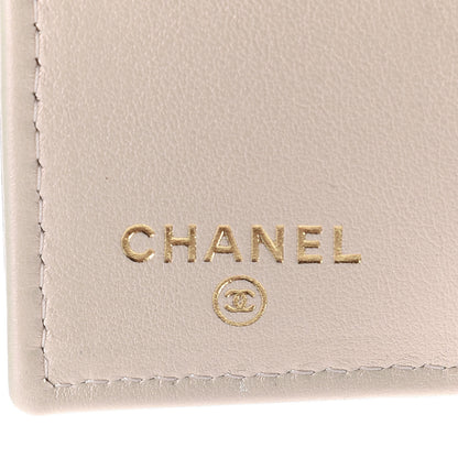 Chanel Iridescent Lambskin Quilted Double Flap Wallet Ivory 6 of 8