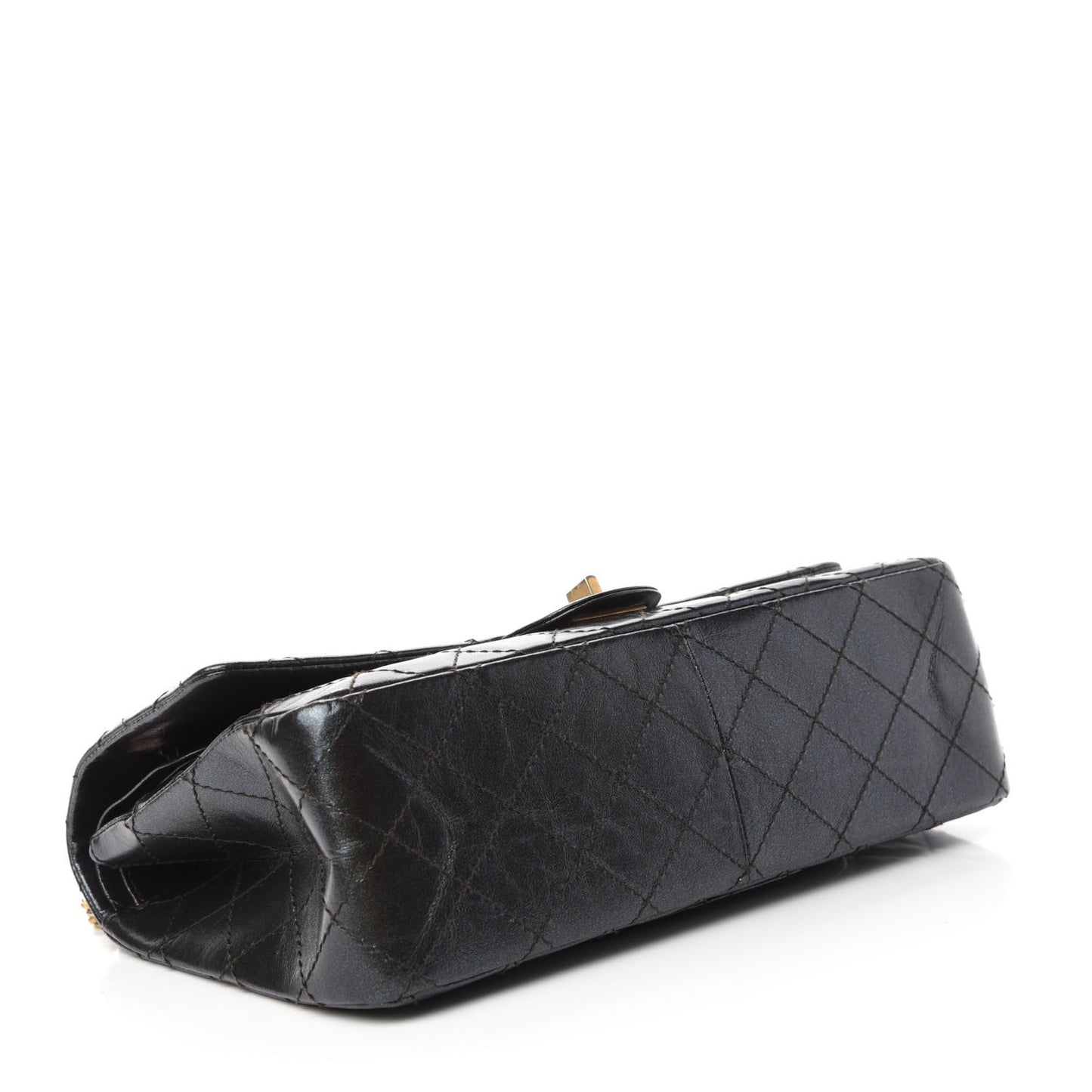 Iridescent Calfskin Quilted 2.55 Reissue 226 Flap Ruthenium