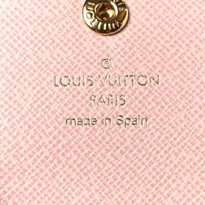 Louis Vuitton Damier Azur Rosalie Coin Purse Rose Ballerine 6 of 6