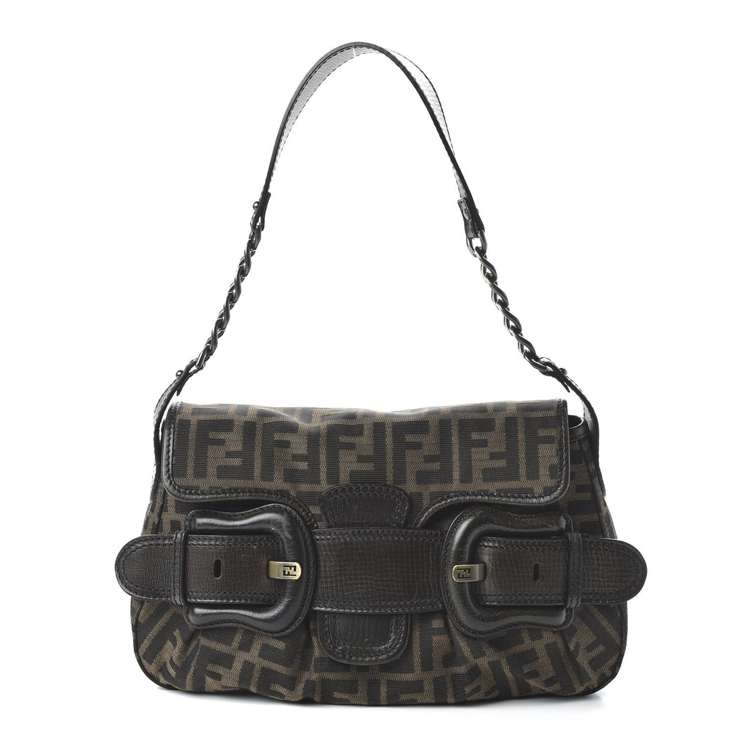 Zucca B Bis Flap Bag Tobacco Castagna