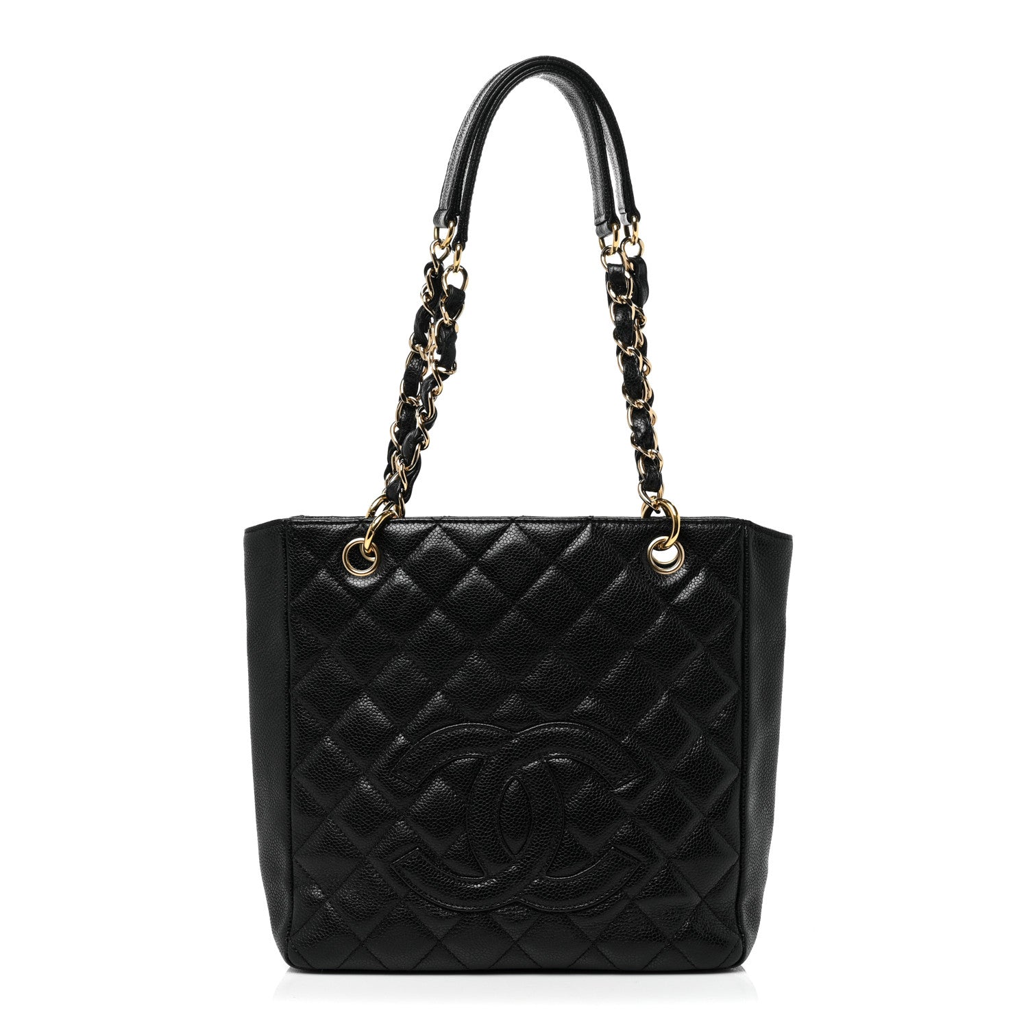 Chanel Caviar Quilted Petit Shopping Tote PST Black 1 of 12