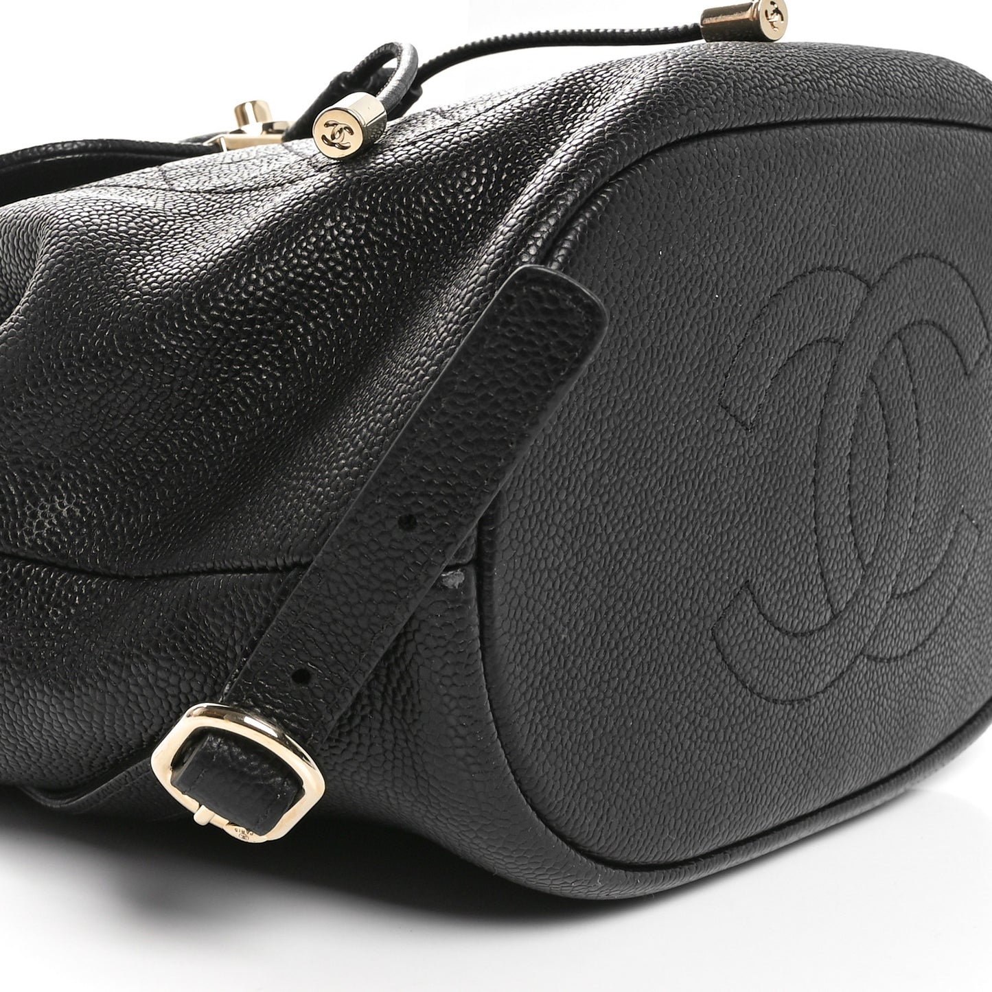 Caviar Quilted Backpack Black