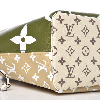 Louis Vuitton Monogram Giant Neverfull MM Kaki 9 of 11