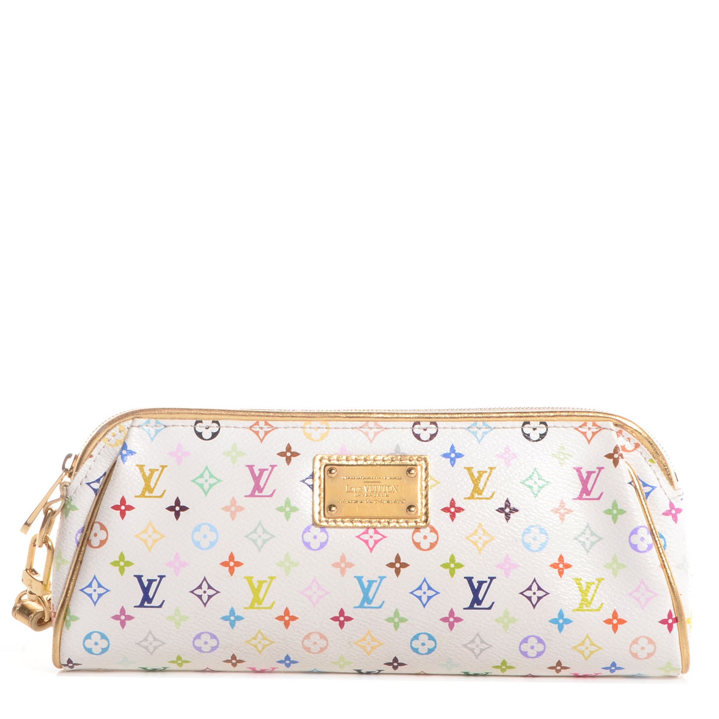 Monogram Multicolor Kate Clutch White