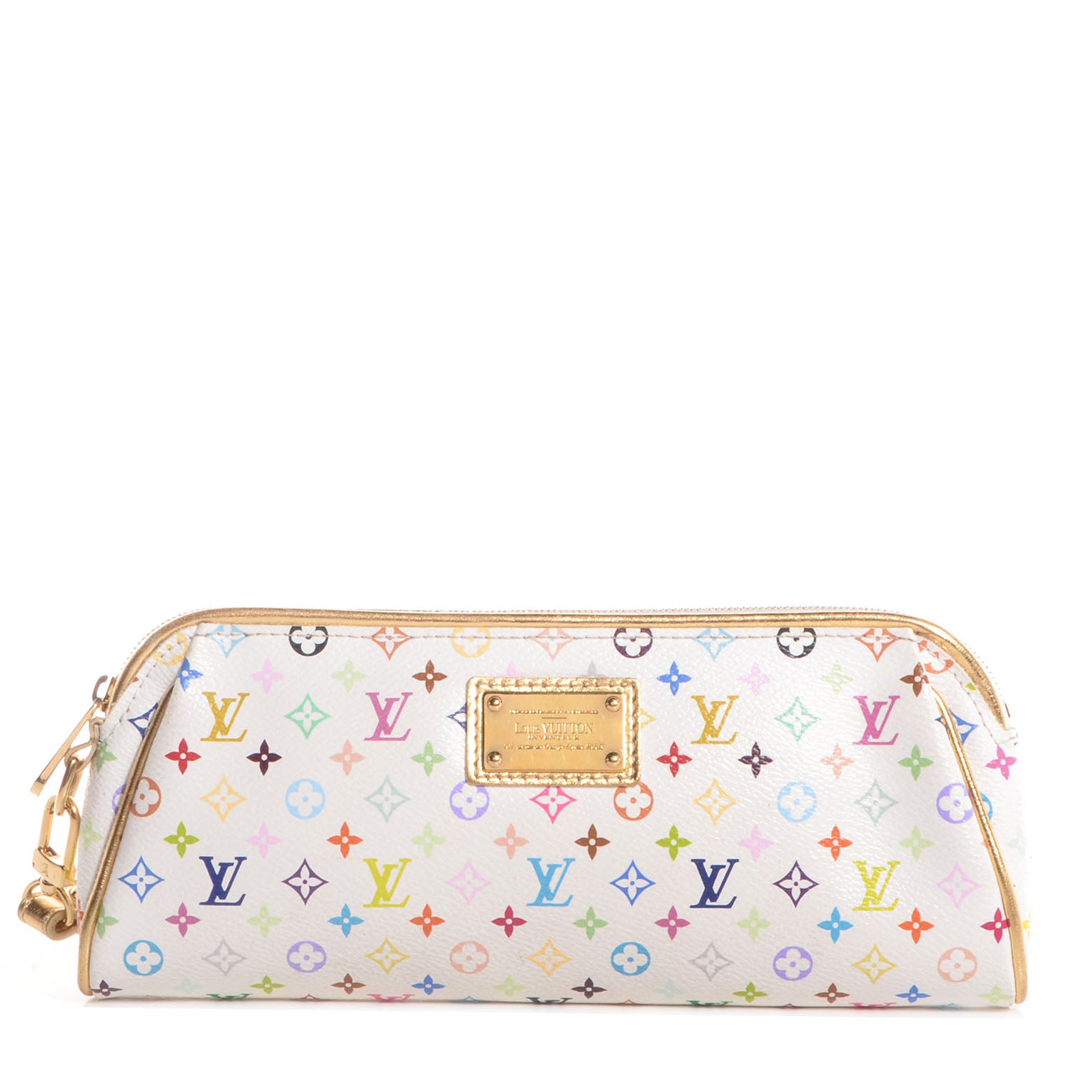 Louis Vuitton Monogram Multicolor Kate Clutch White 1 of 8