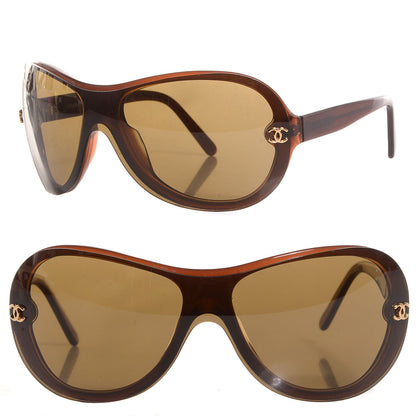 Chanel CC Logo Sunglasses Brown 5066 1 of 6