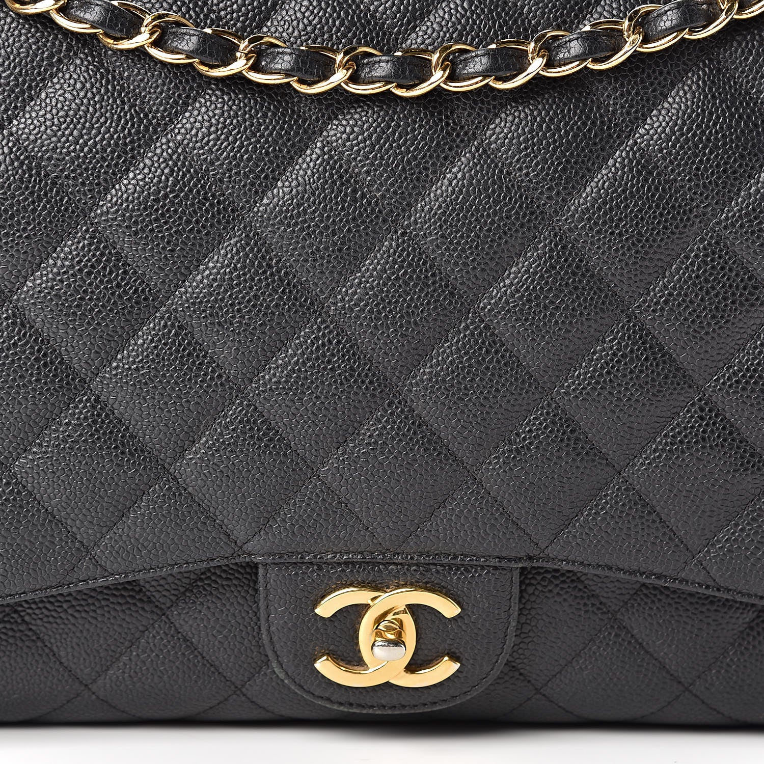 Chanel Caviar Quilted Maxi Double Flap Black 8 of 23