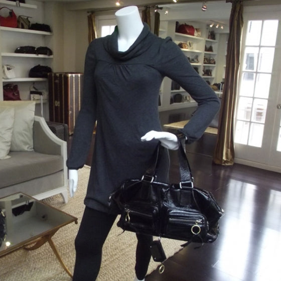 Chloe Crinkled Patent Betty Shoulder Bag Black 2 of 10