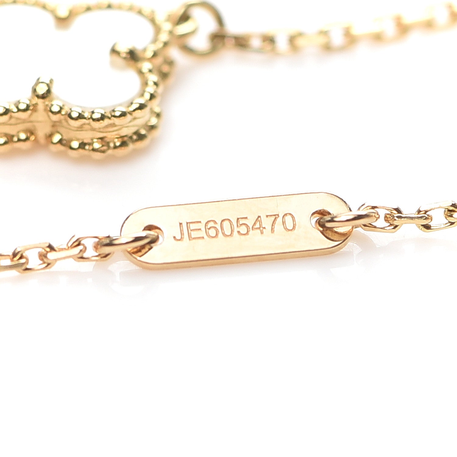Van Cleef & Arpels 18K Yellow Gold Mother of Pearl Sweet Alhambra Bracelet 6 of 7