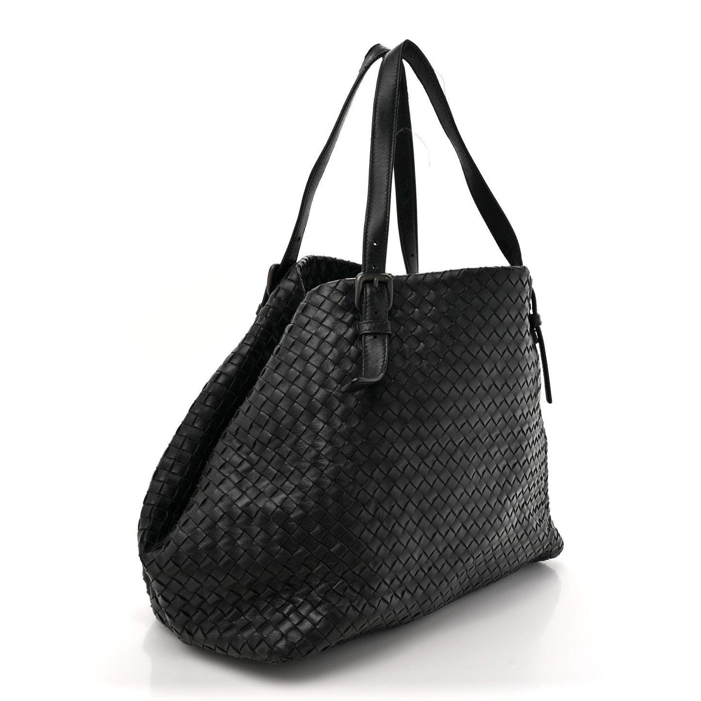 Nappa Intrecciato Large Cesta Tote Black