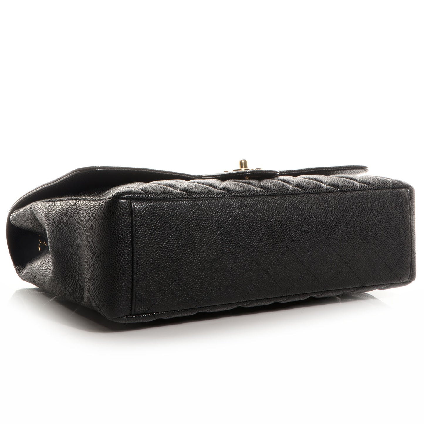 Caviar Maxi Single Flap Black