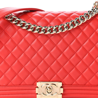 Chanel Lambskin Quilted New Medium Boy Flap Red 10 of 10