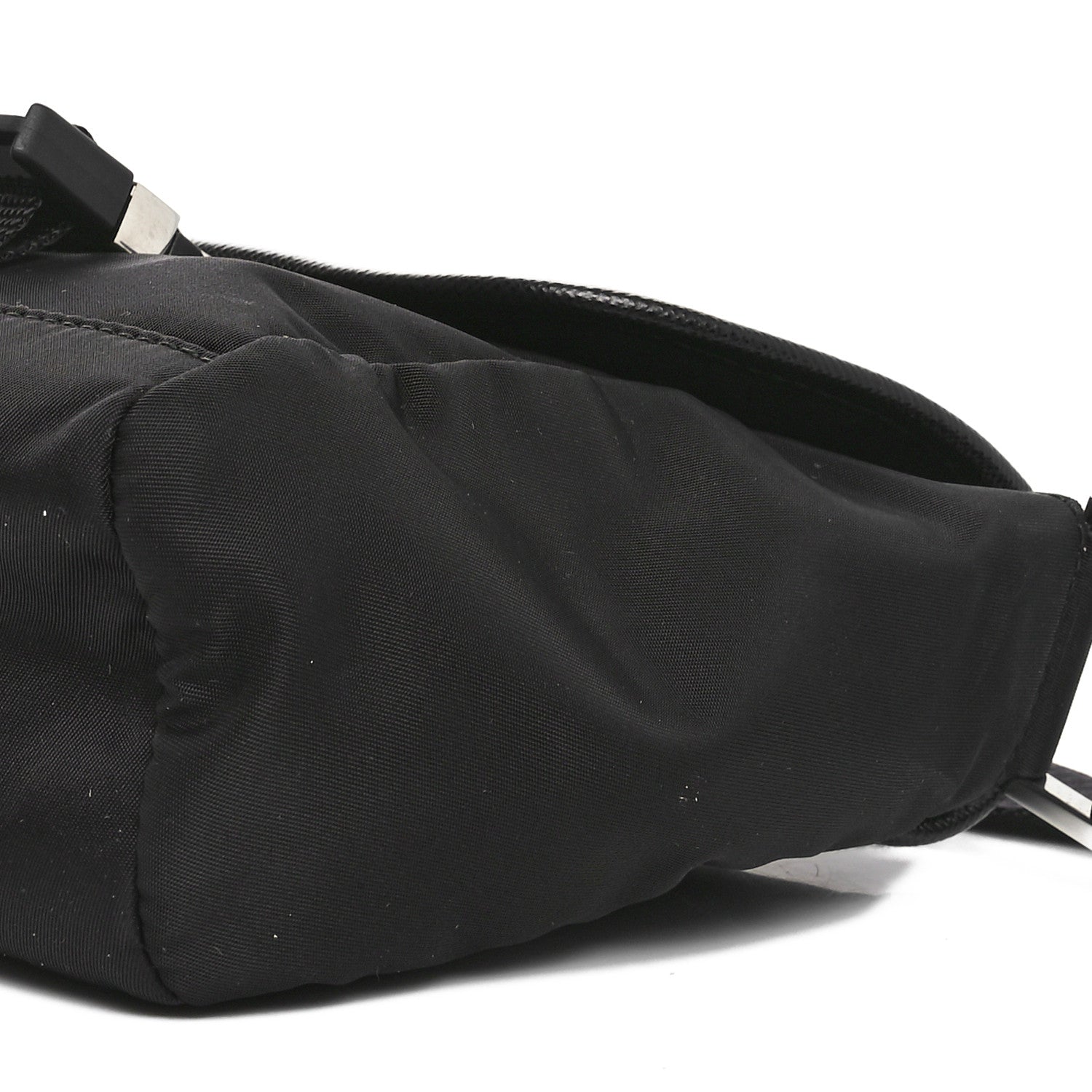 Prada Re-Nylon Saffiano Triangle Shoulder Bag Black 9 of 9