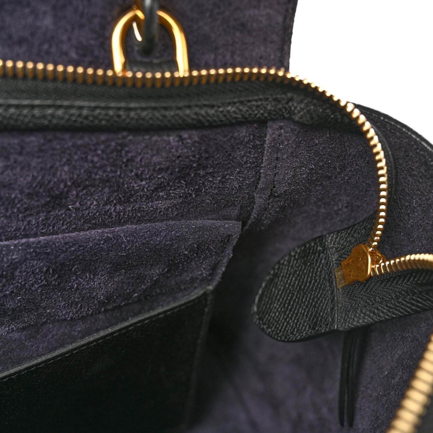 Grained Calfskin Micro Belt Bag Black