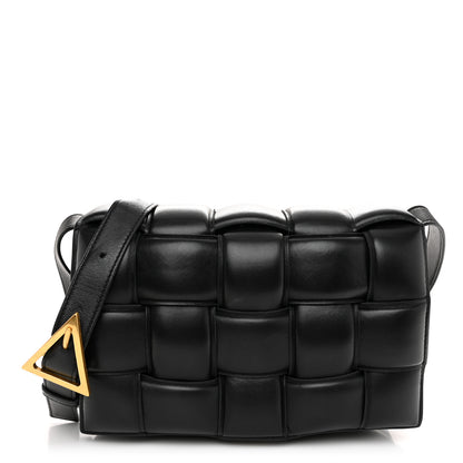 Bottega Veneta Nappa Maxi Intreccio Padded Cassette Crossbody Bag Black 1 of 12