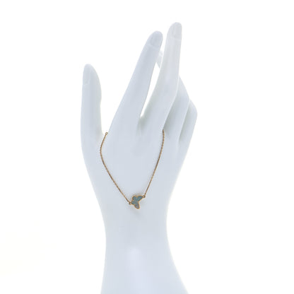 Van Cleef & Arpels 18K Yellow Gold Mother of Pearl Sweet Alhambra Butterfly Bracelet 2 of 9