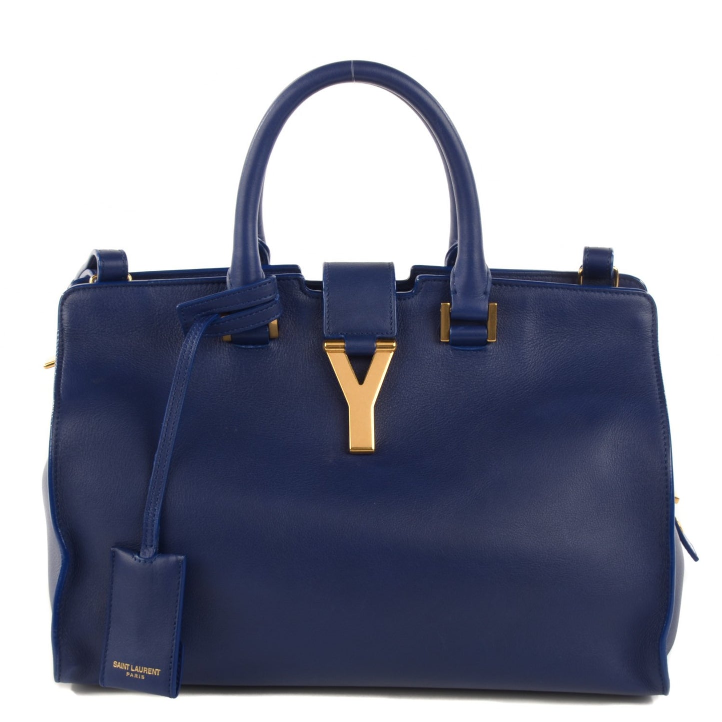 Calfskin Small Classic Y Cabas Navy