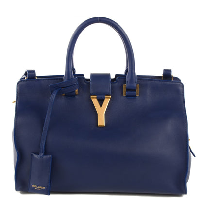 Saint Laurent Calfskin Small Classic Y Cabas Navy 1 of 7