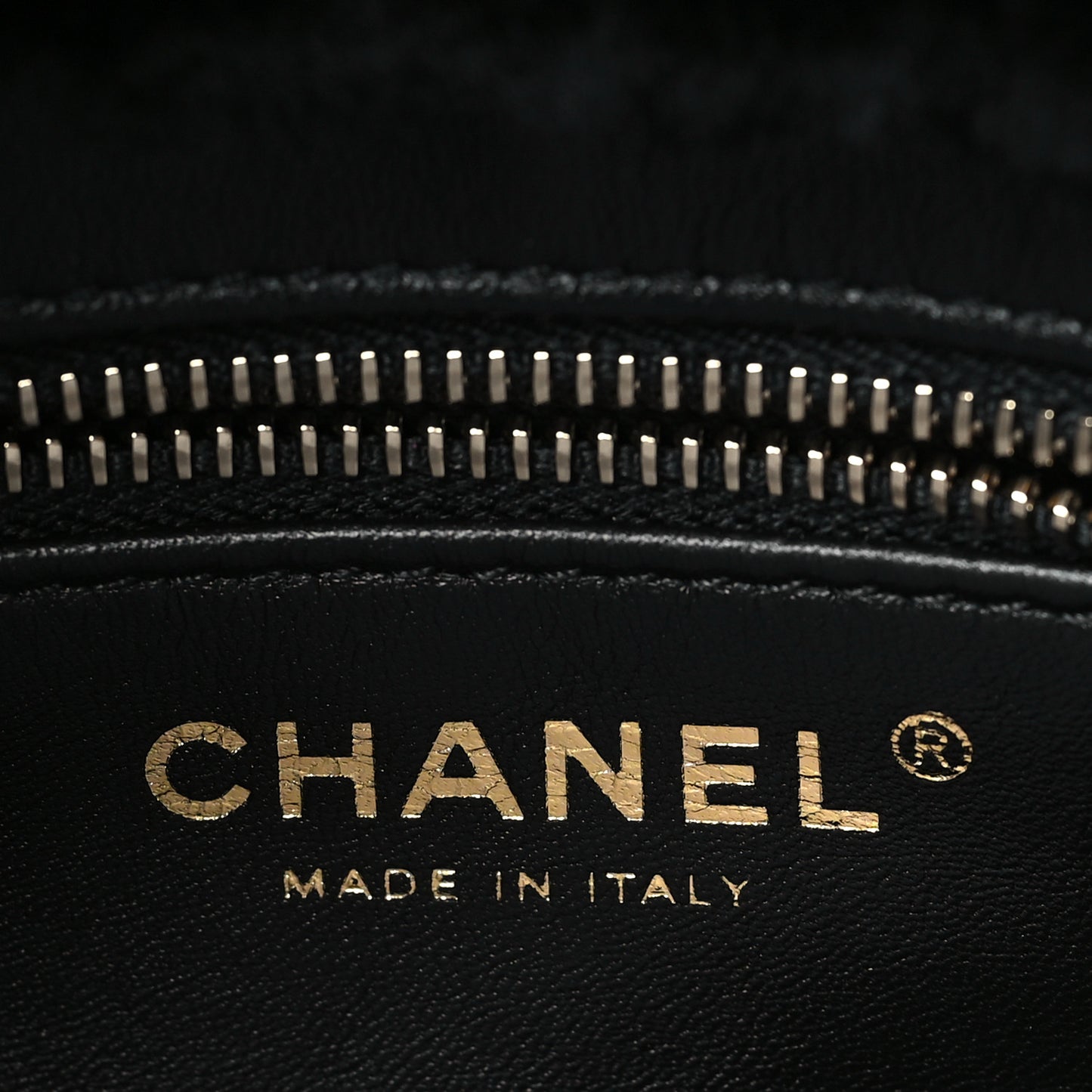 Shearling Quilted Coconing Single Flap Black