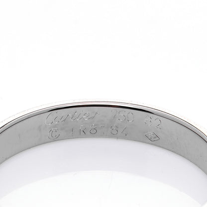 Cartier 18K White Gold 3.5mm LOVE Wedding Band Ring 62 10 4 of 6