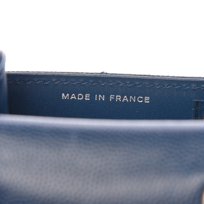 Chanel Caviar Quilted Extra Mini Wallet On Chain WOC Blue 7 of 11