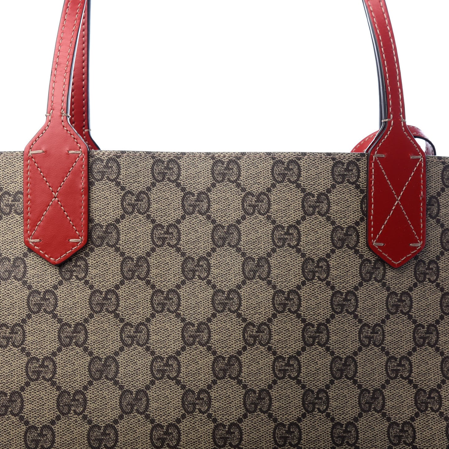 GG Supreme Monogram Medium Reversible Tote Beige Tobasco