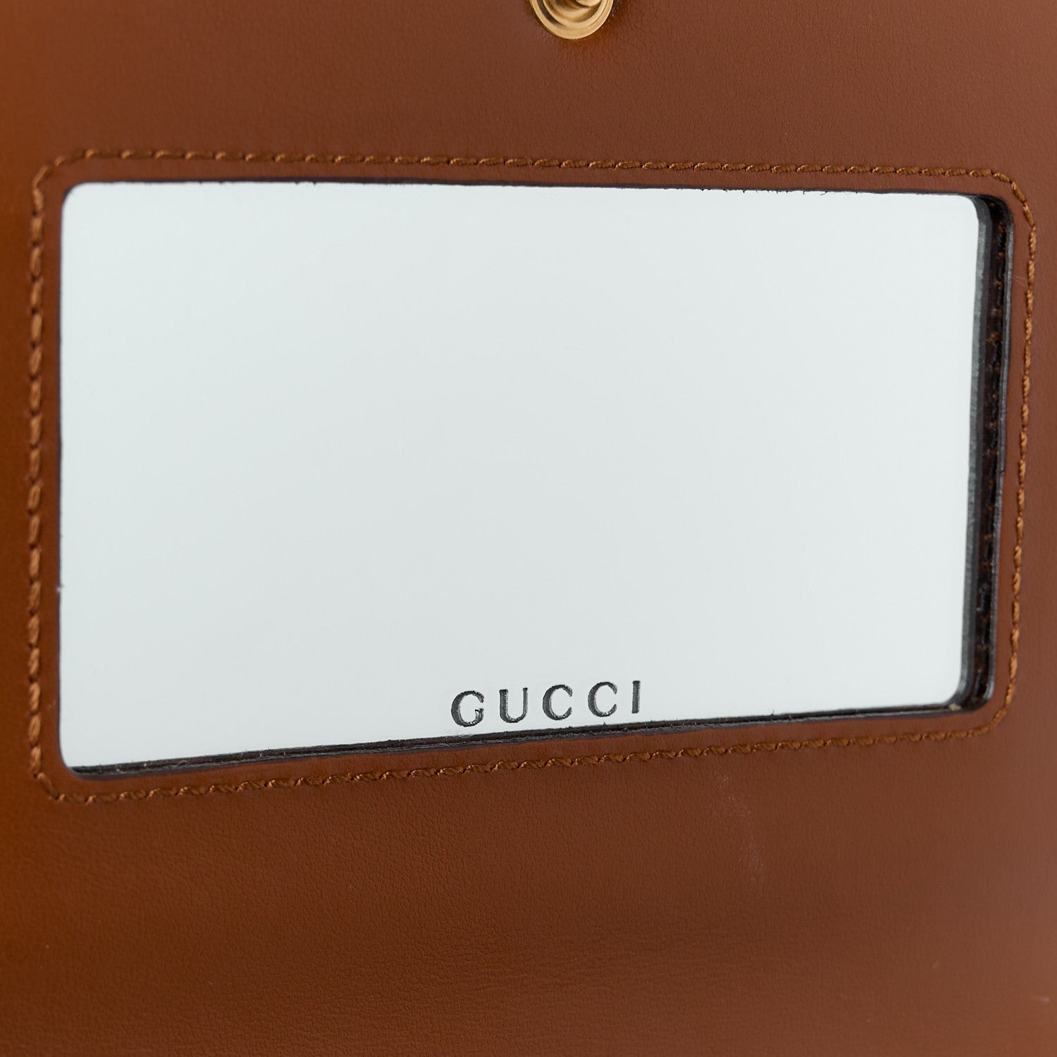 Gucci Calfskin GG Matelasse Chain Wallet Peanut Brown 6 of 11