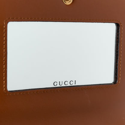 Gucci Calfskin GG Matelasse Chain Wallet Peanut Brown 6 of 11