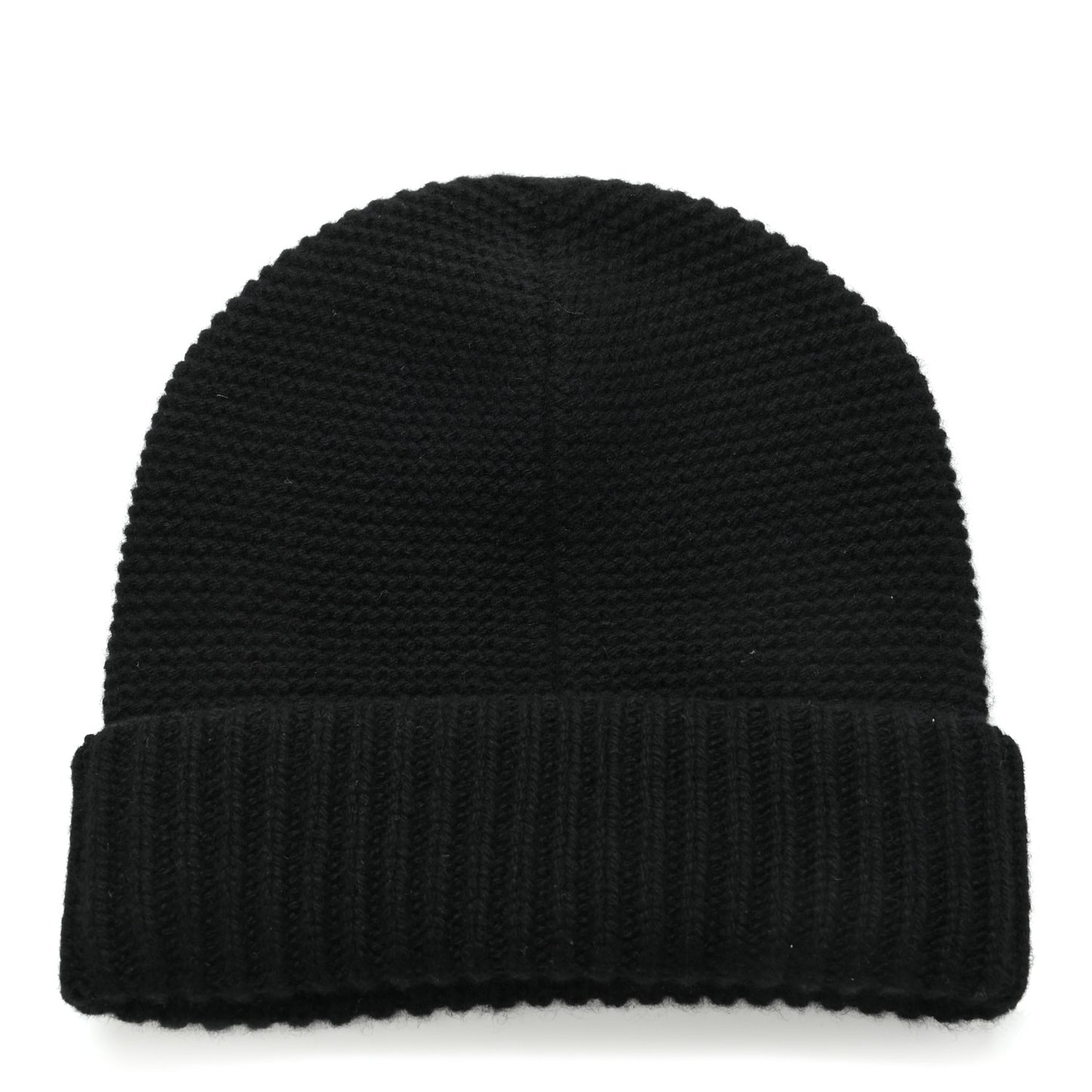 Cashmere Knit Boston Beanie Hat S Black
