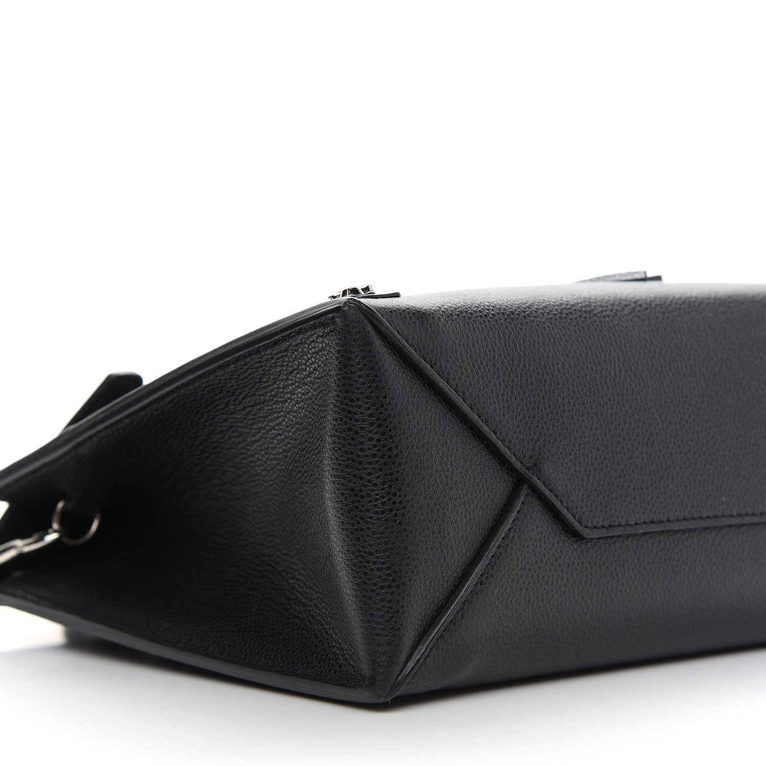 Balenciaga Grained Calfskin Papier Mini Flap Tote Black 5 of 9