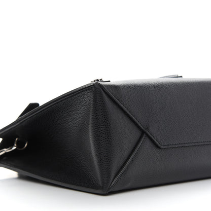 Balenciaga Grained Calfskin Papier Mini Flap Tote Black 5 of 9