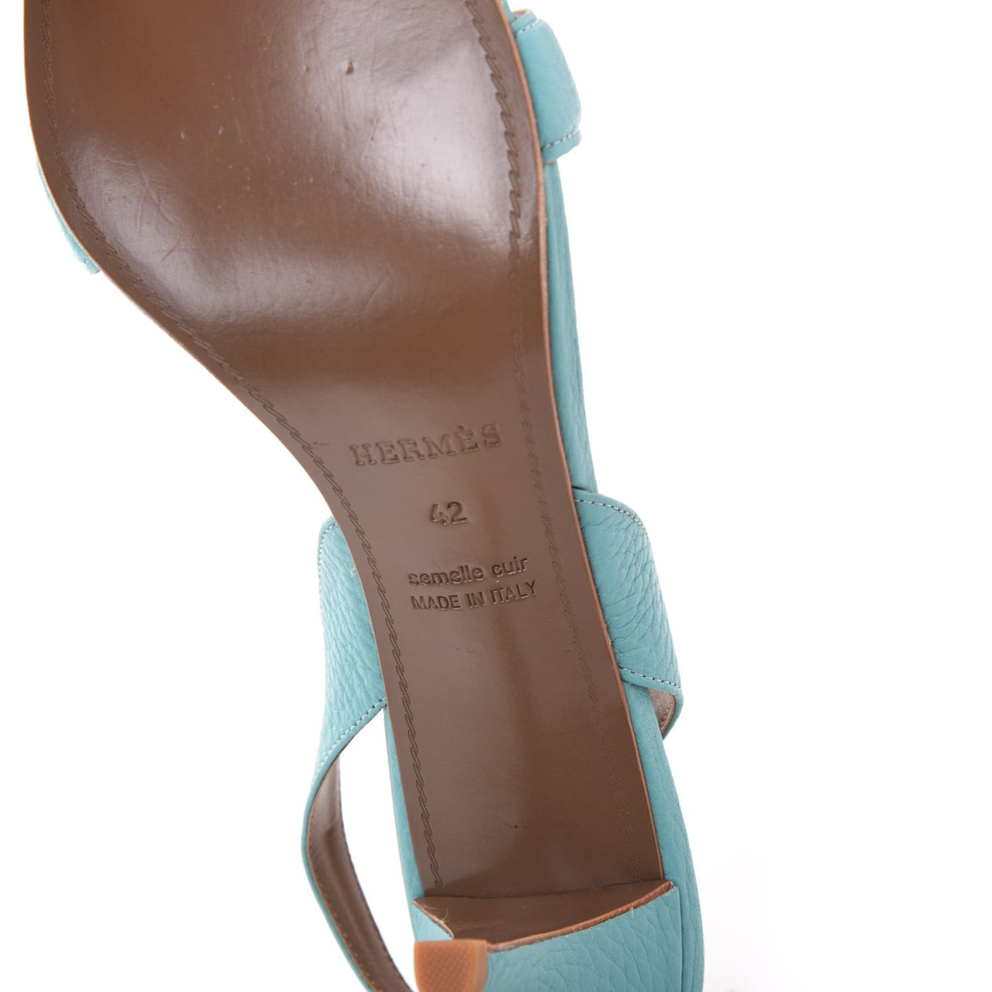 Taurillon Clemence Night 70 Slingback Sandals 42