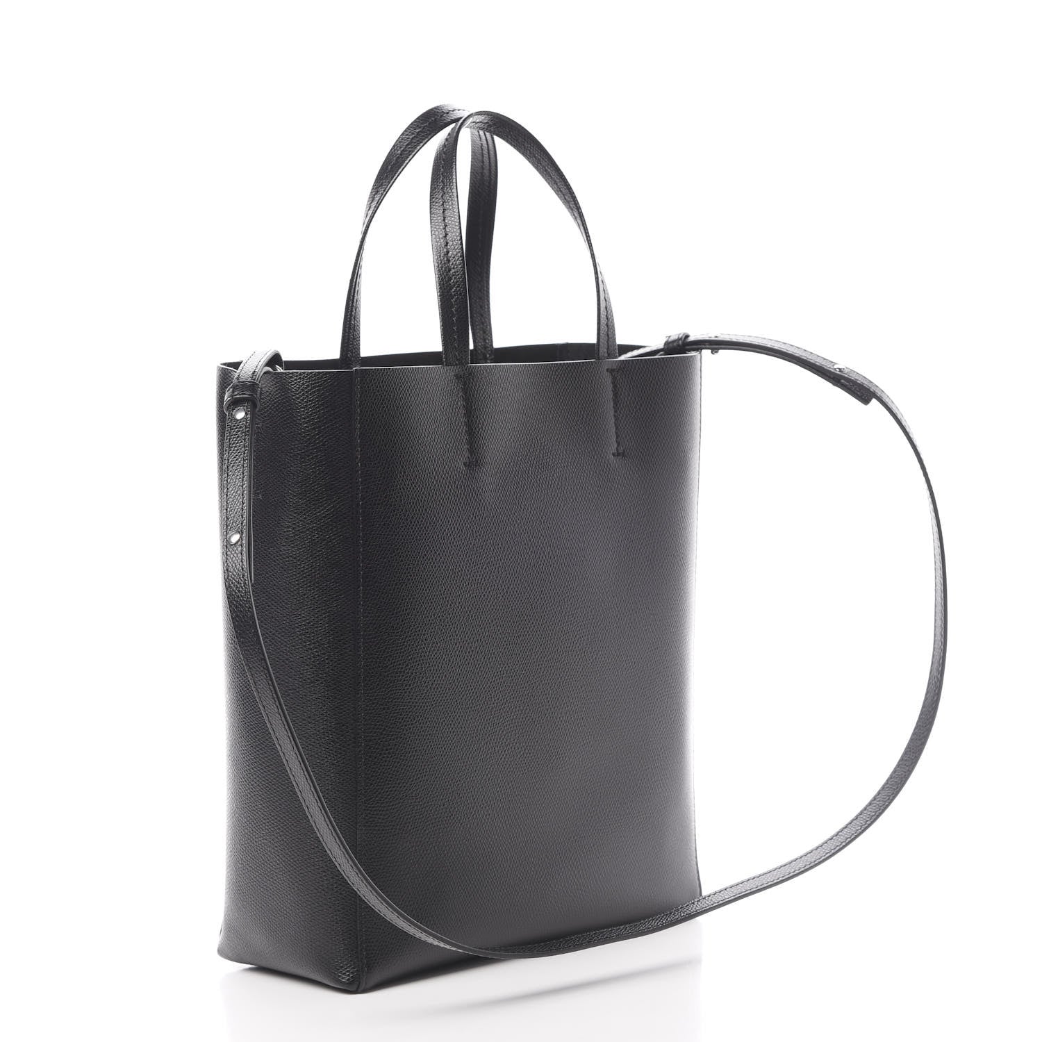 Celine Grained Calfskin Small Vertical Cabas Black 4 of 13