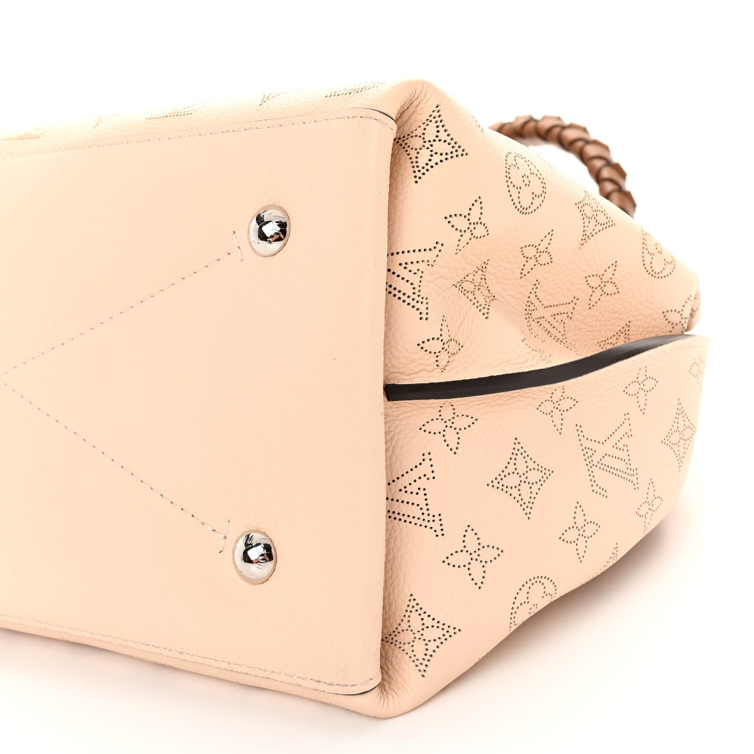 Louis Vuitton LOUIS VUITTON Mahina Carmel Hobo Creme 9 of 9