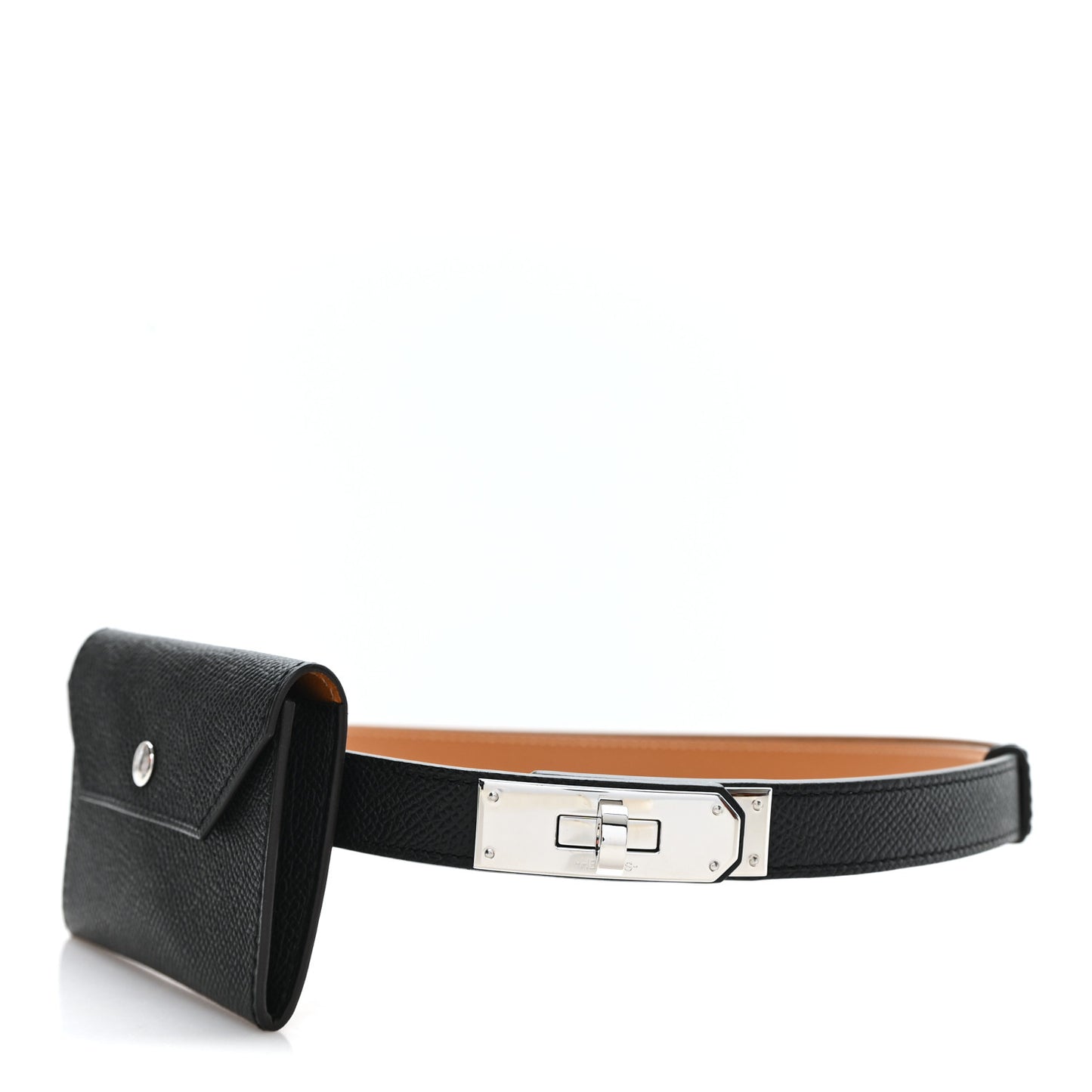 Epsom Kelly Pocket Belt Black