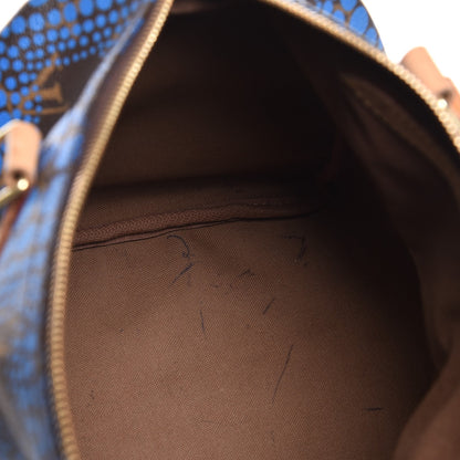 Louis Vuitton Monogram Kusama Town Speedy 30 Blue 8 of 15