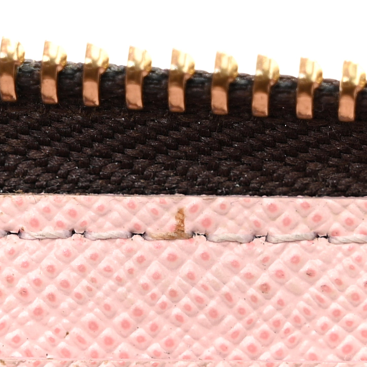 Damier Ebene Clemence Wallet Rose Ballerine
