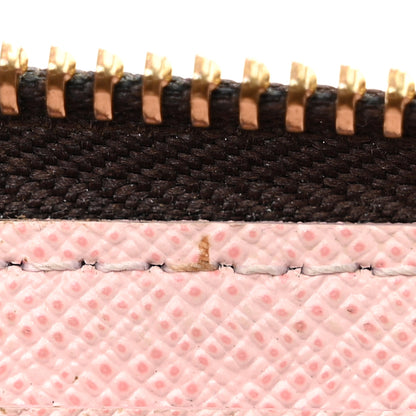 Louis Vuitton Damier Ebene Clemence Wallet Rose Ballerine 12 of 24