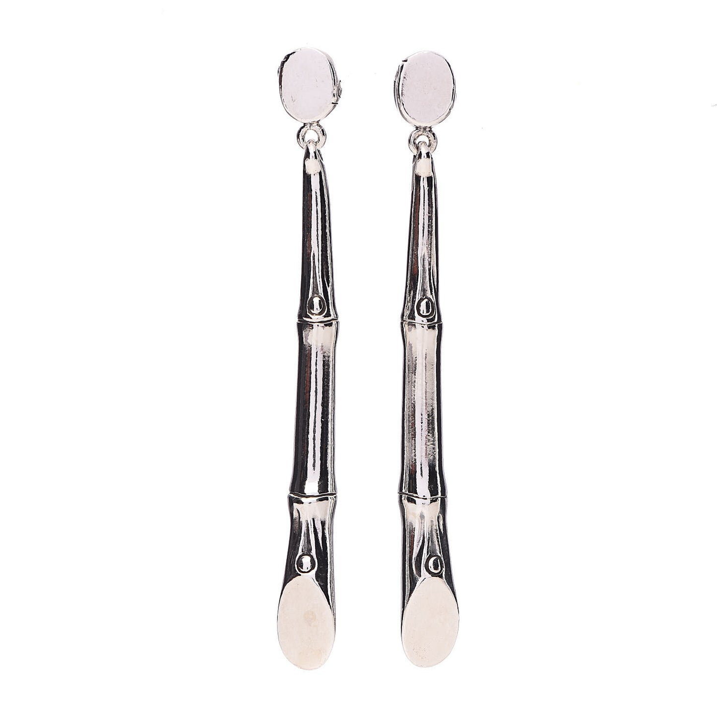Sterling Silver Batu Bamboo Drop Earrings