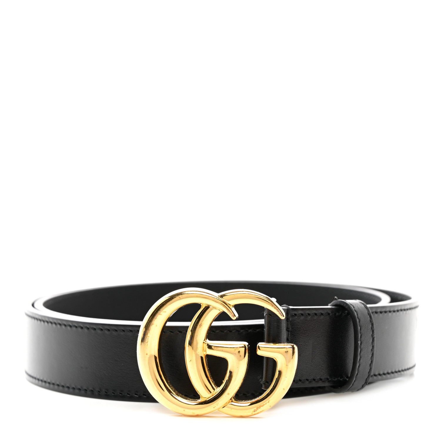 Gucci Calfskin Double G 30mm Belt 95 38 Black 1 of 7