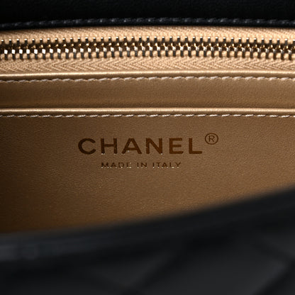 Chanel Lambskin Quilted Mini Rectangular Pearl Crush Flap Black 6 of 10