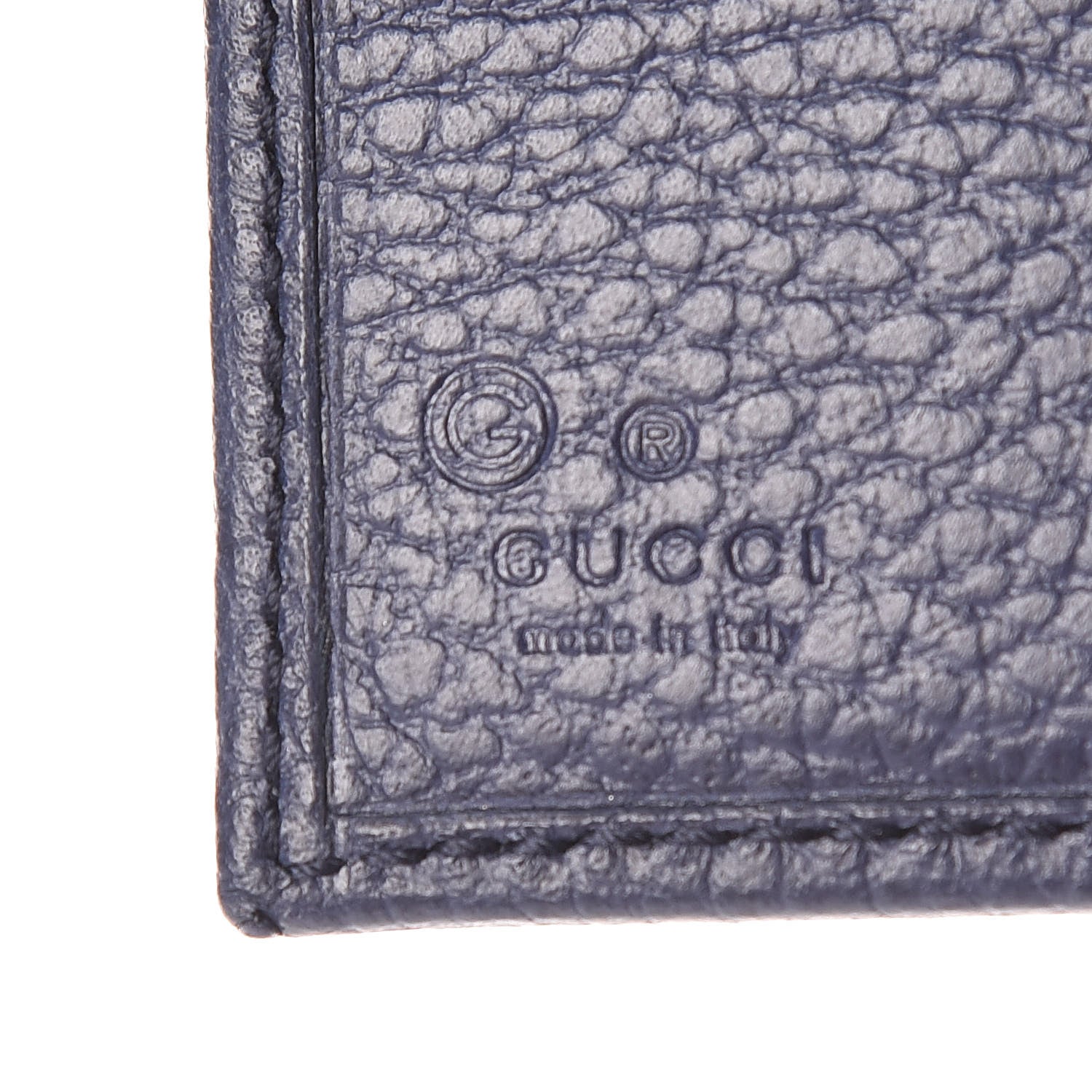 Gucci Calfskin Bi-Fold Wallet Navy 7 of 10
